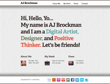 Tablet Screenshot of ajbrockman.com